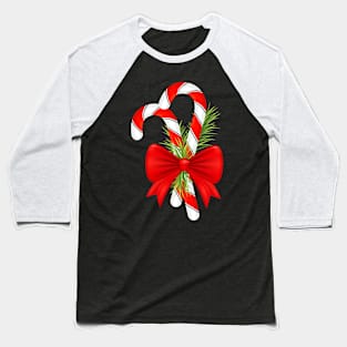 Cute Candy Canes Baseball T-Shirt